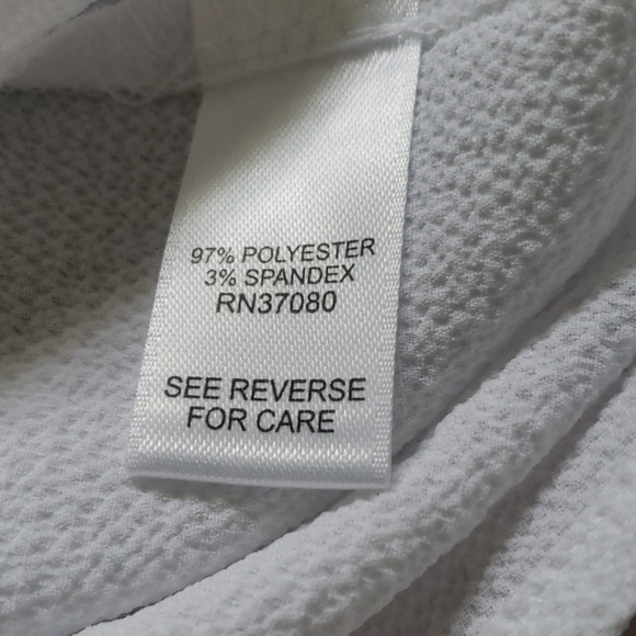 Cato white faux wrap top with adjustable side buckle NWT - Picture 8 of 8